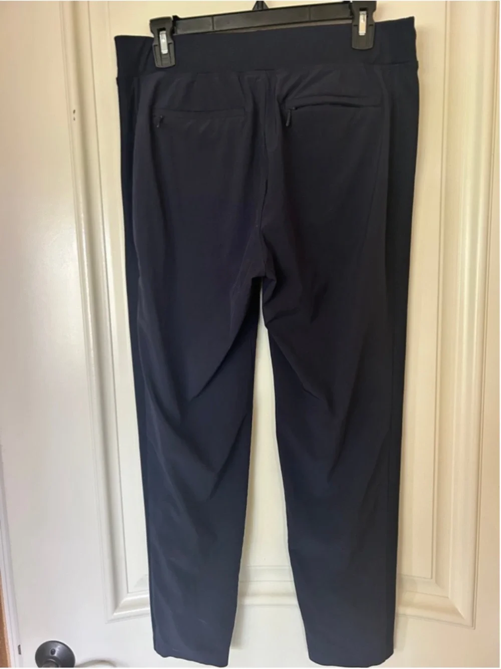 Athleta Navy Ankle-Length Straight-Leg Pants